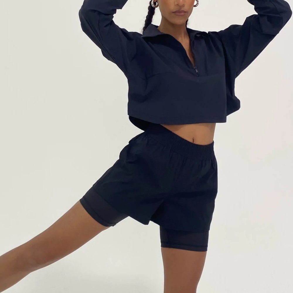 WINDBREAKER NYLON BIKER SHORT